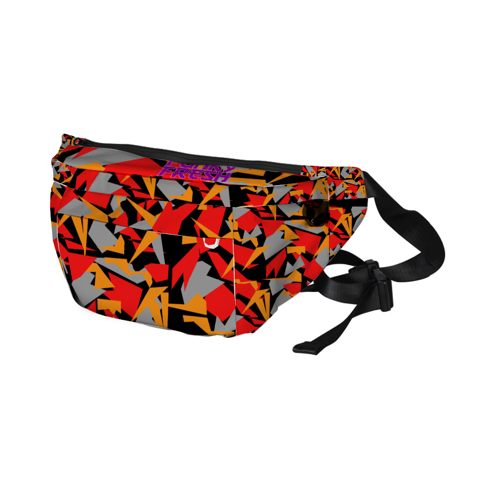 Super Funky Fresh Camo Large Waist Bag Waterproof Sling Bag