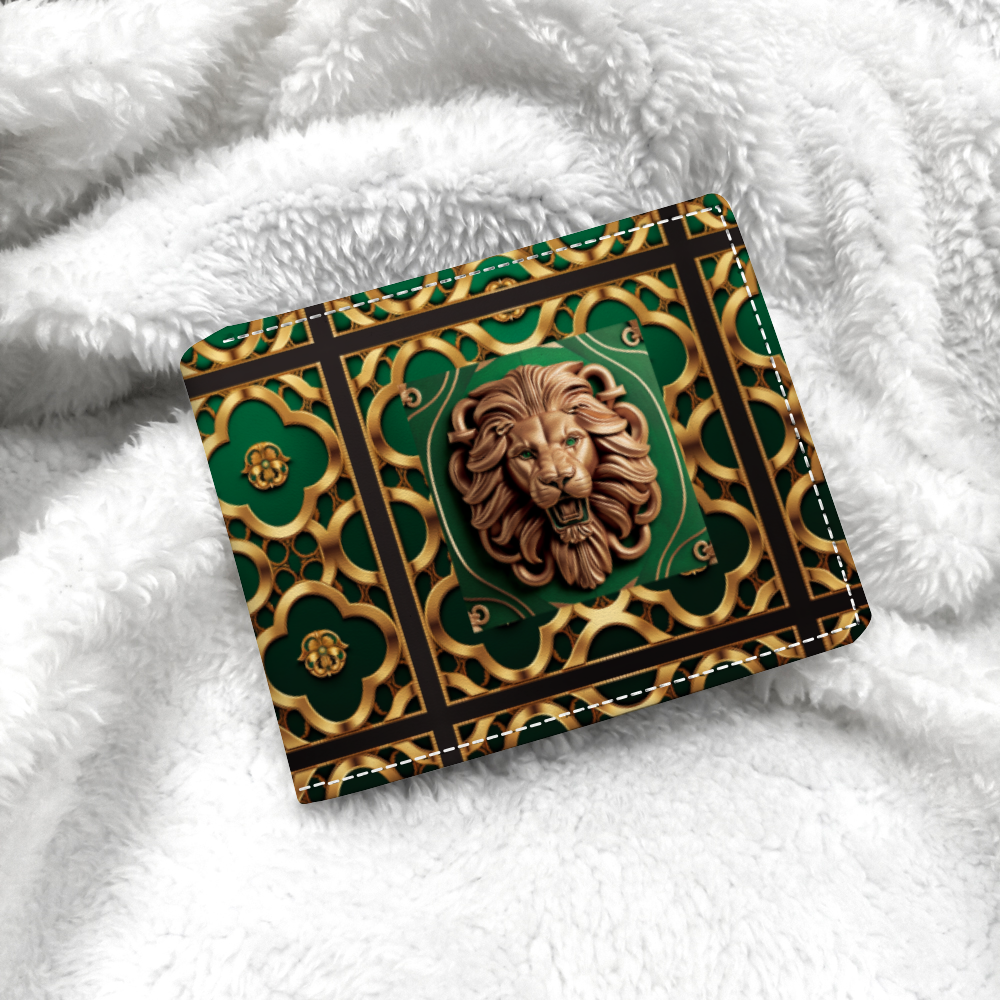 DeLa Parra Lion Cowhide Wallet
