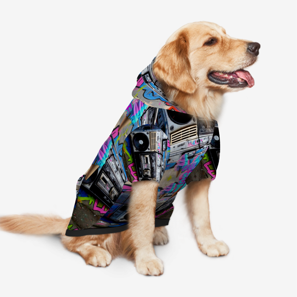 Boombox Doggie Hoodie - Shocante