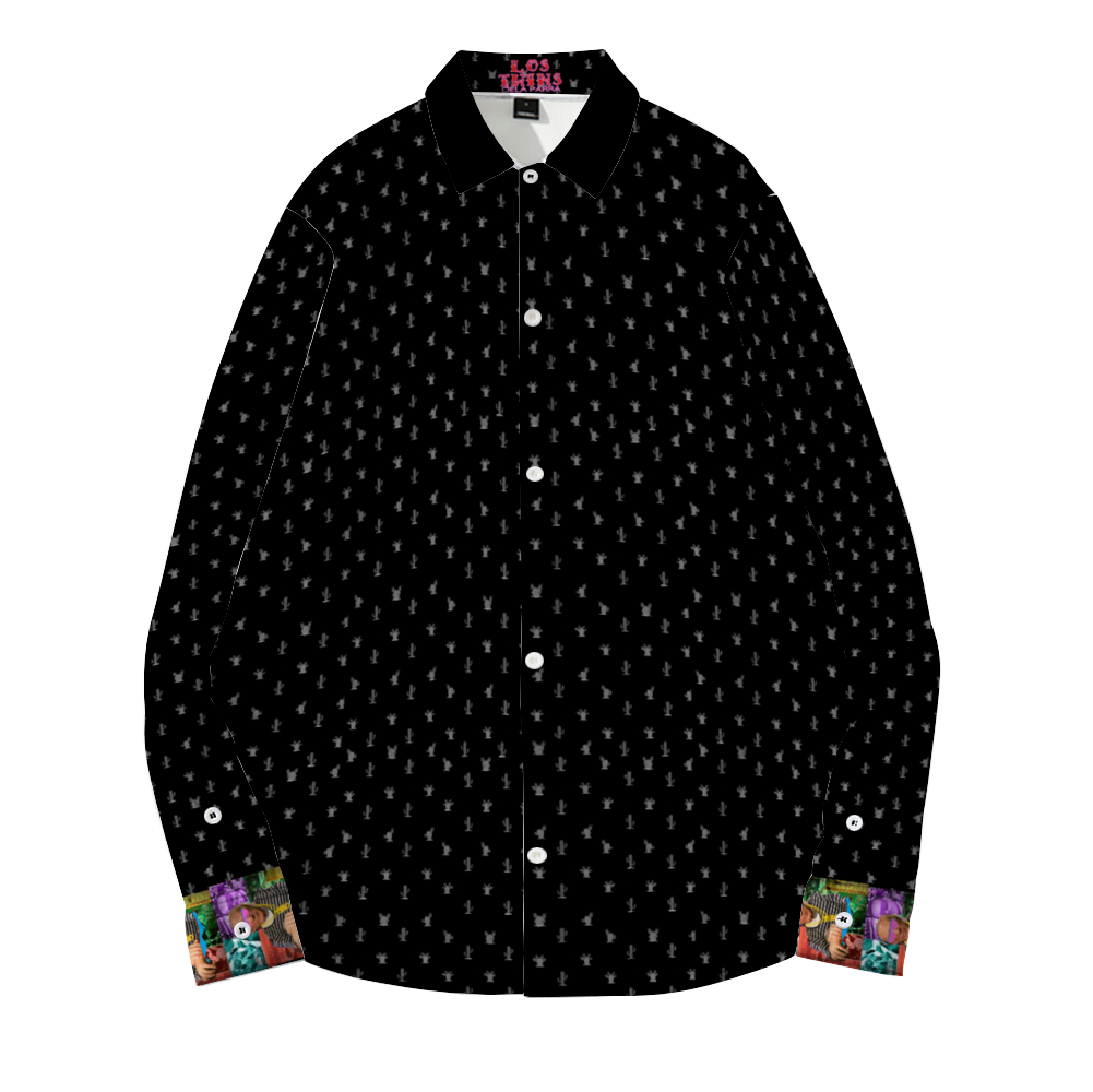 Cactus Black (Pablo DeLa Parra) Long Sleeves Shirt Unisex Custom Shirts