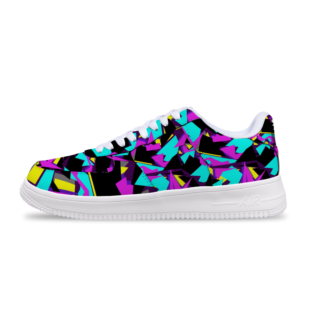 Super Funky Fresh Air Digital Camo Purple Unisex Sneakers