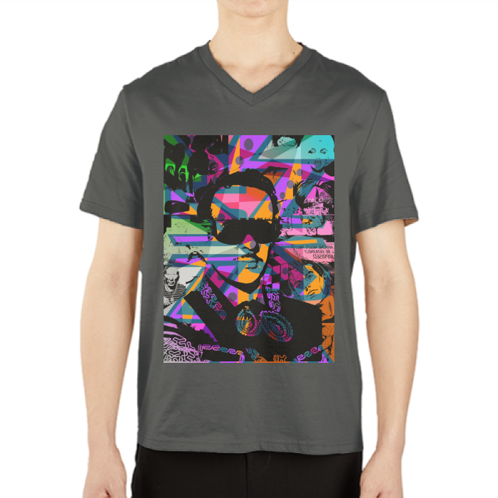 Infante DeLa Parra Men's Casual V-Neck Short Sleeve T-Shirts