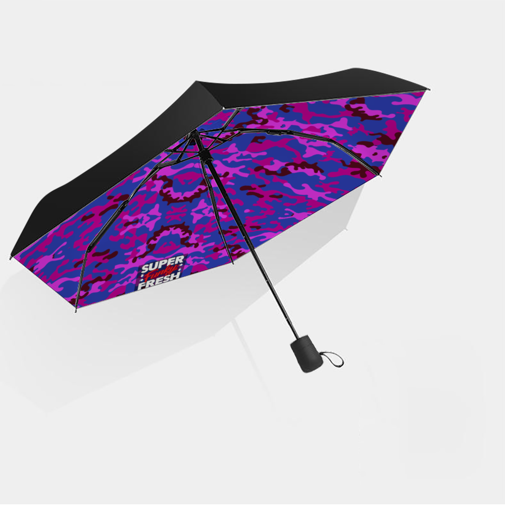 Super Purp Camo Umbrella 3 Folding/5 Folding UV Umbrella Sunshine & Rain Versitle Umbrella