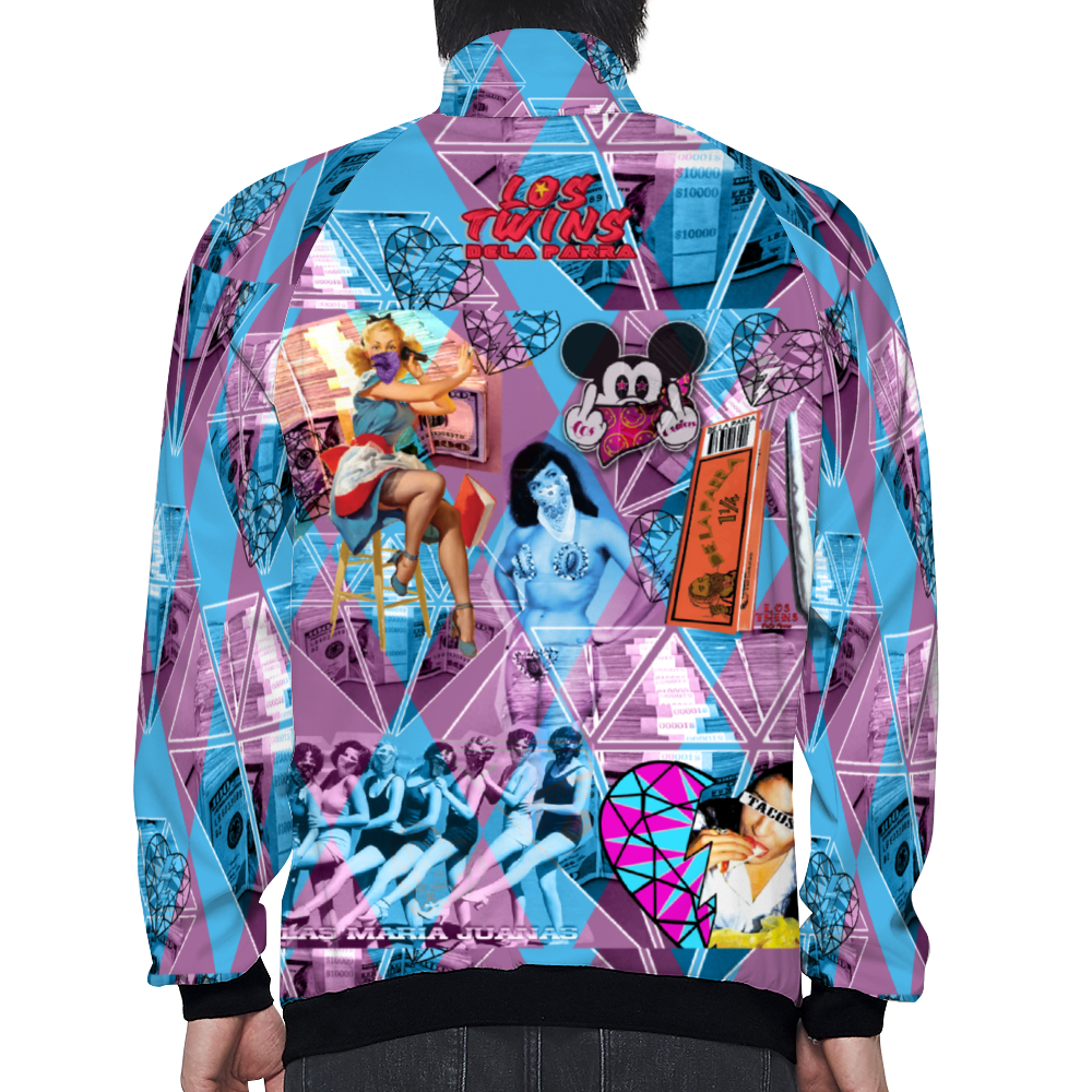 Las Maria Juanas Slim Fit French Terry Baseball Jacket