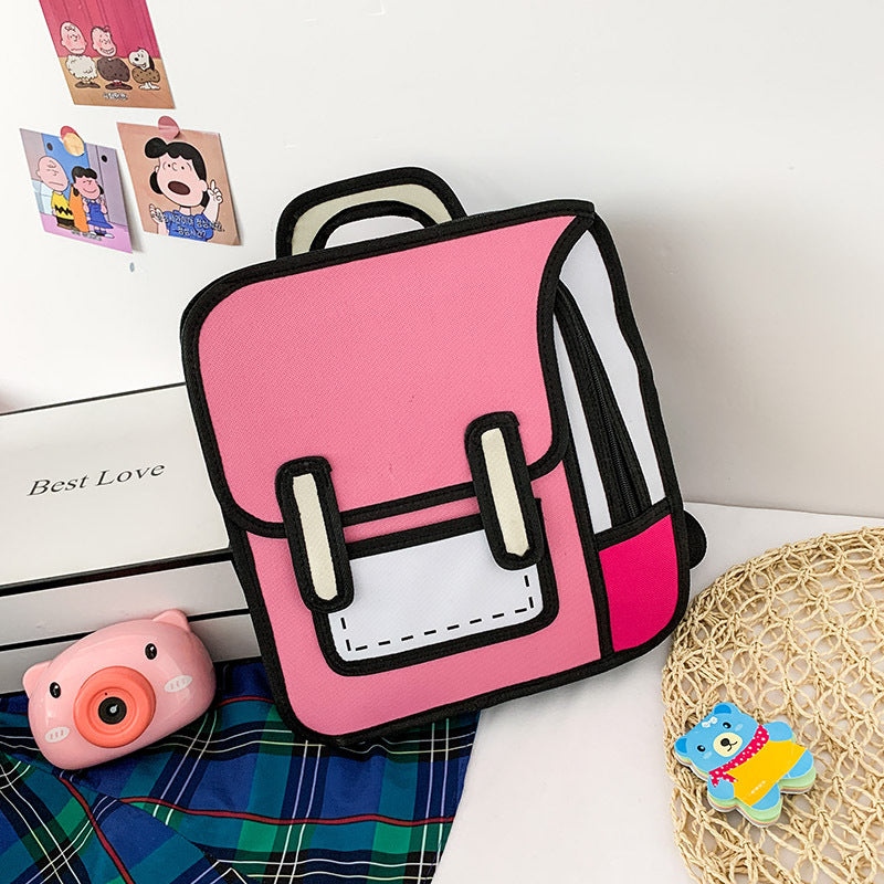 2D backpack 3D three-dimensional