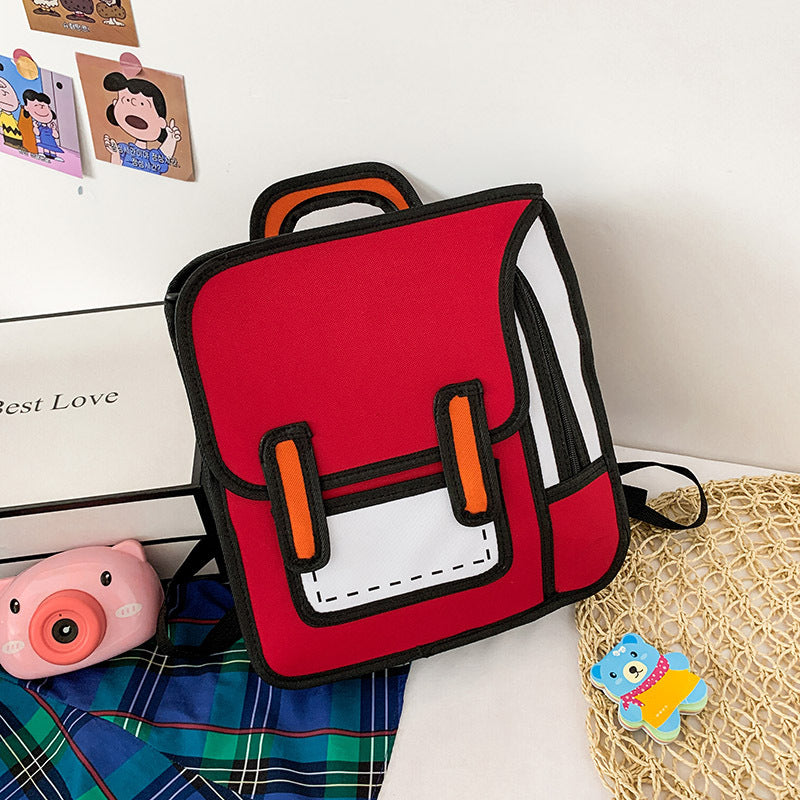 2D backpack 3D three-dimensional