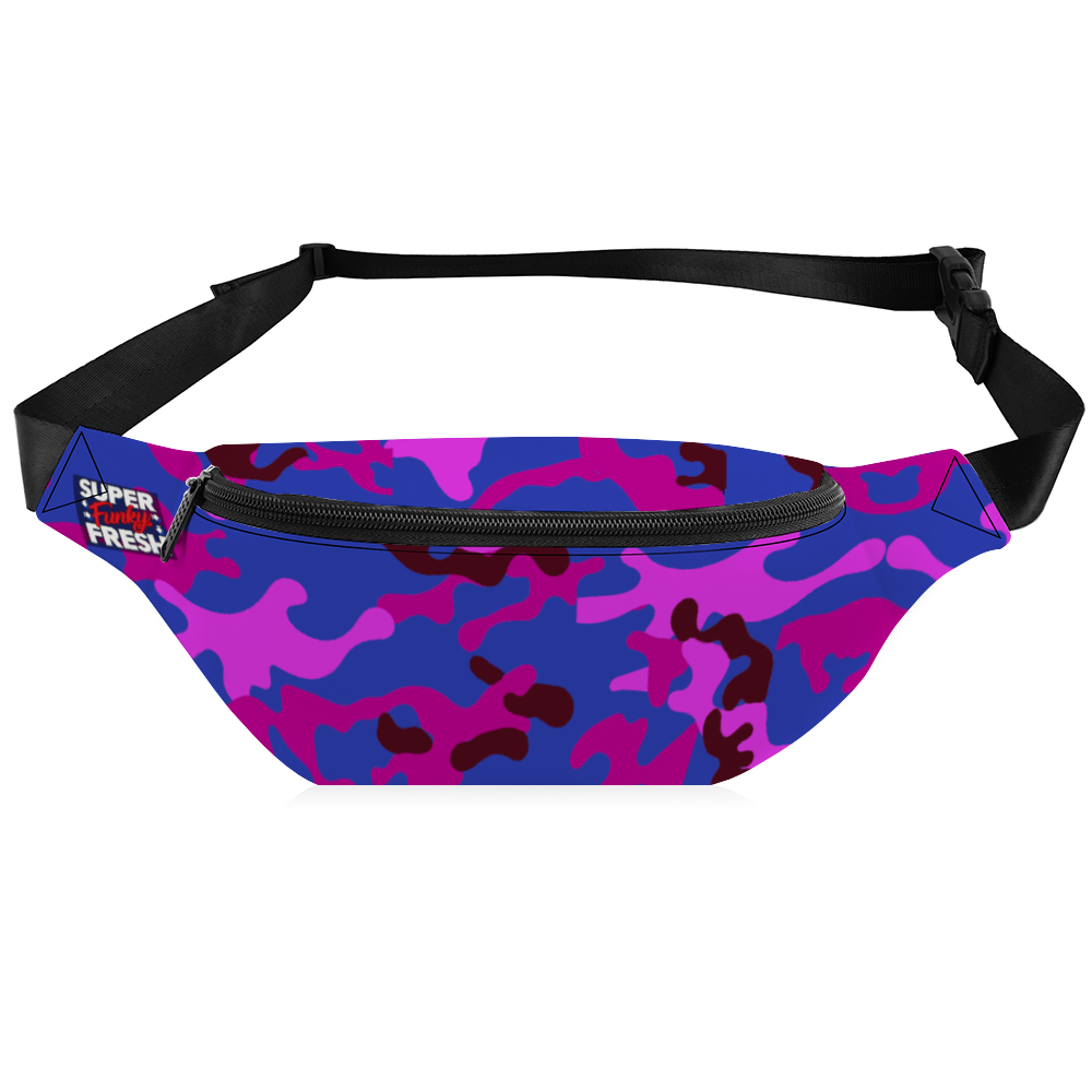 Super Purp Camo Waist Bag Chest Bag
