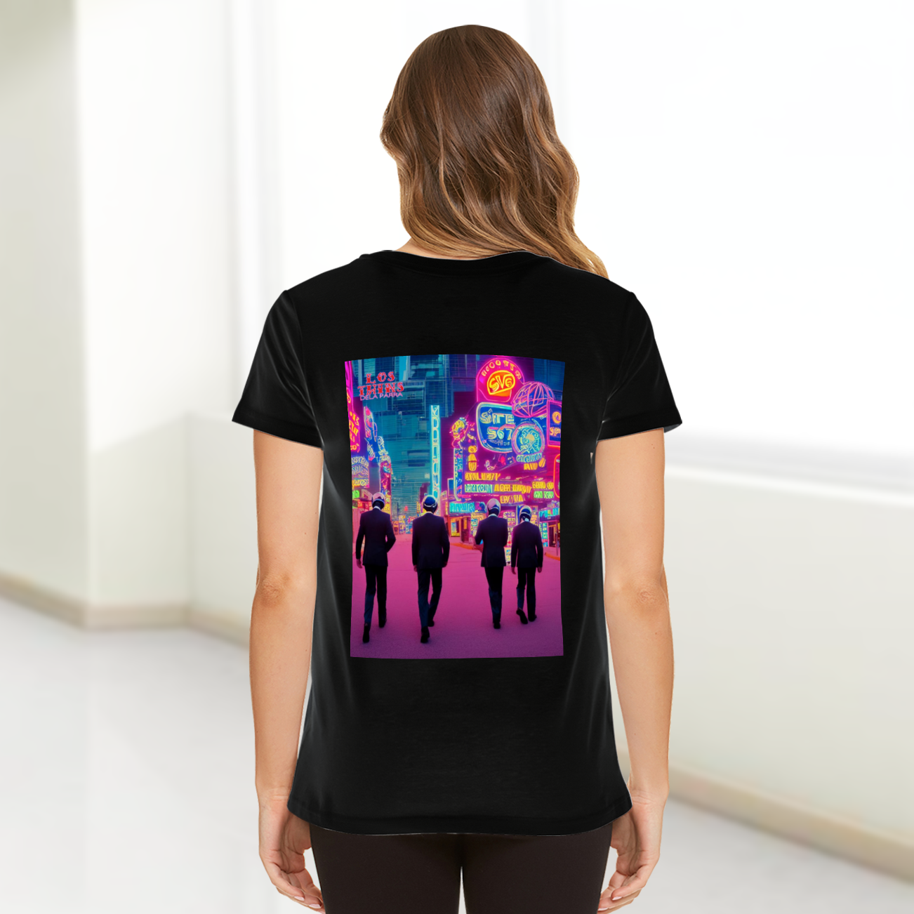 Suits from Space in Vegas Front and Back Print DTG | Gildan HA00