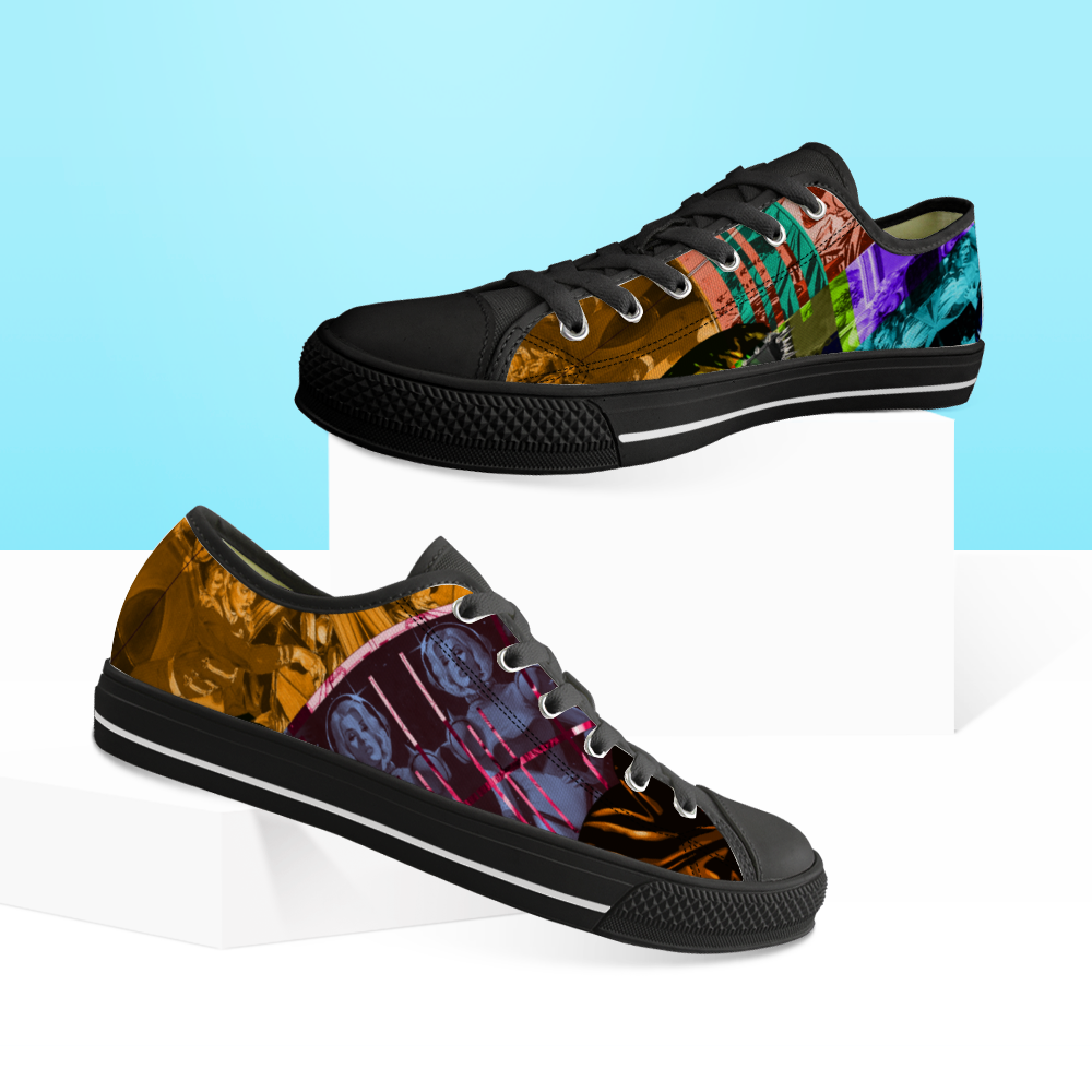 Super Funky Chucks Low Top Canvas Shoes