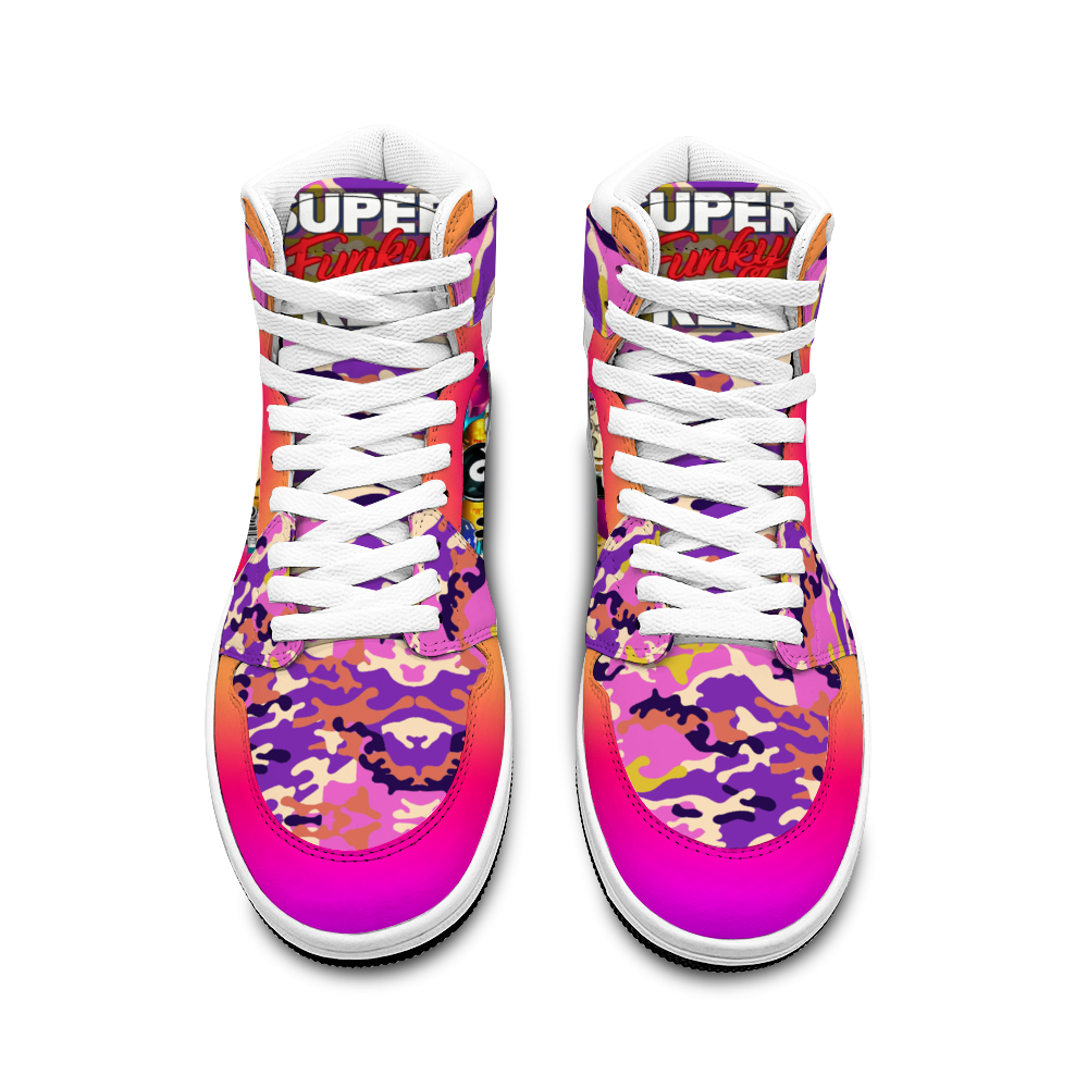 Canetloupe Camo Sneakers with Double Trouble Basketball Sports Shoe