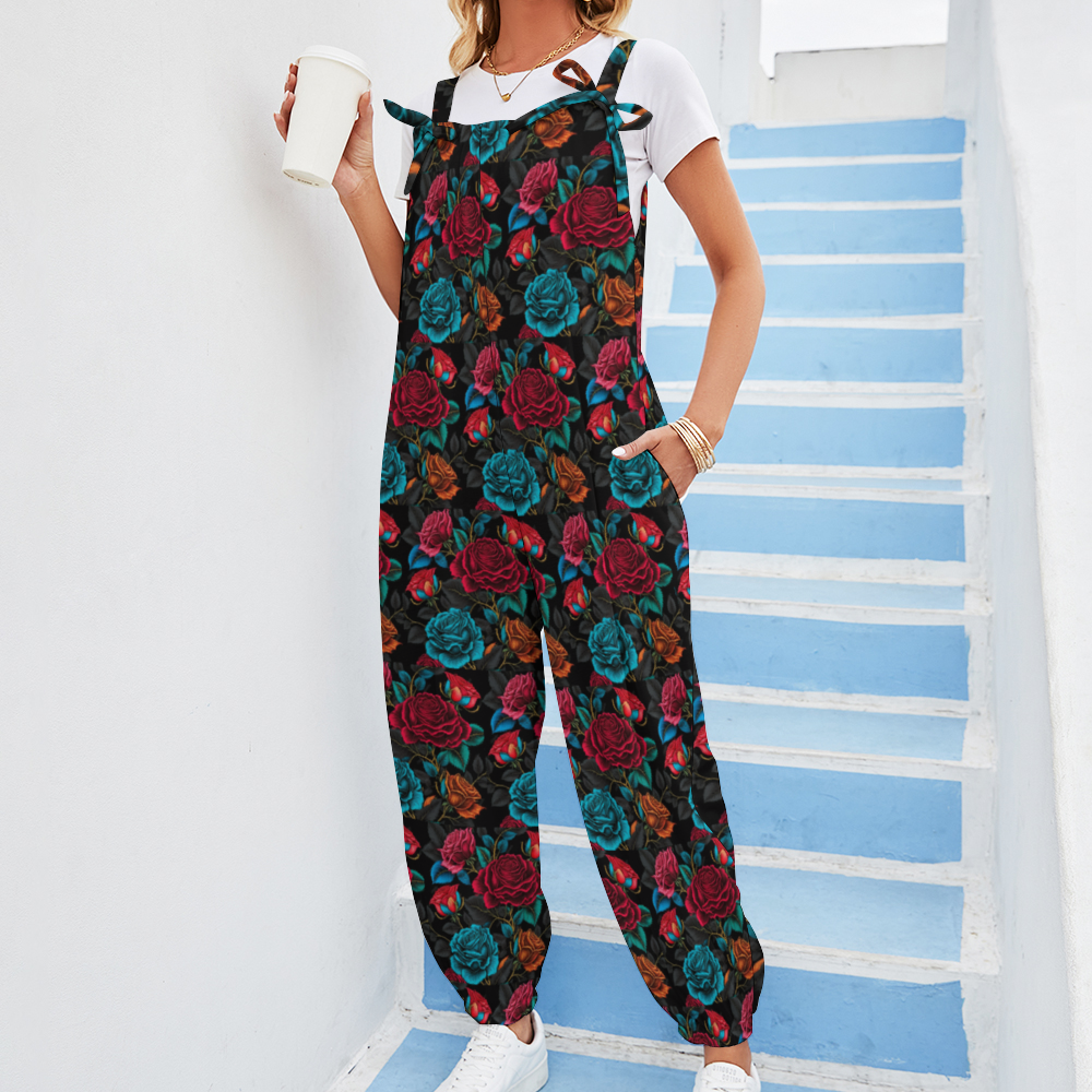 War of the Roses Women's Jumpsuit with Suspender