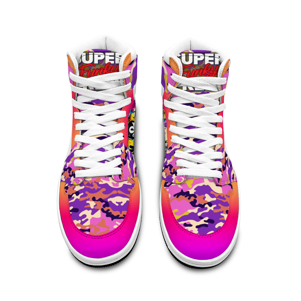 Canetloupe Camo Sneakers with Double Trouble Basketball Sports Shoe