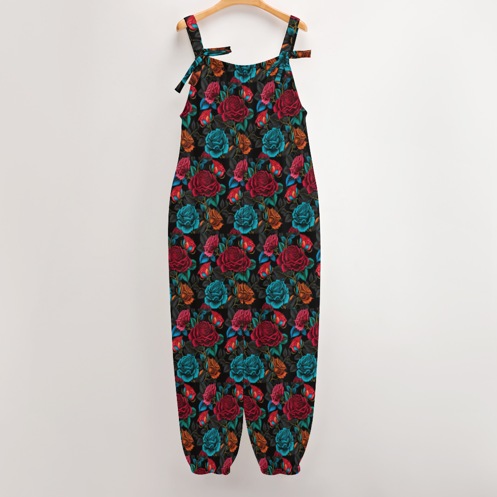 War of the Roses Women's Jumpsuit with Suspender