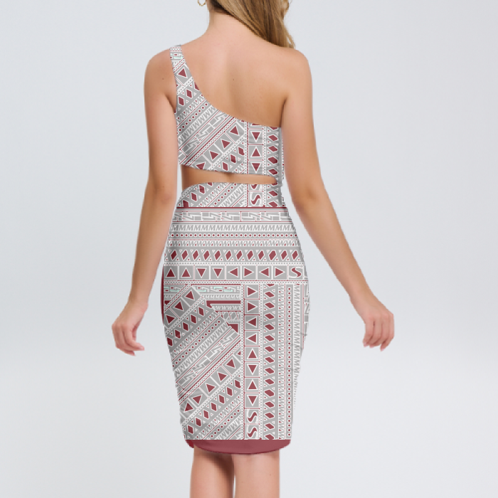 DeLa Parra Sleeveles Mini Dress in Spanish Historian Patterns