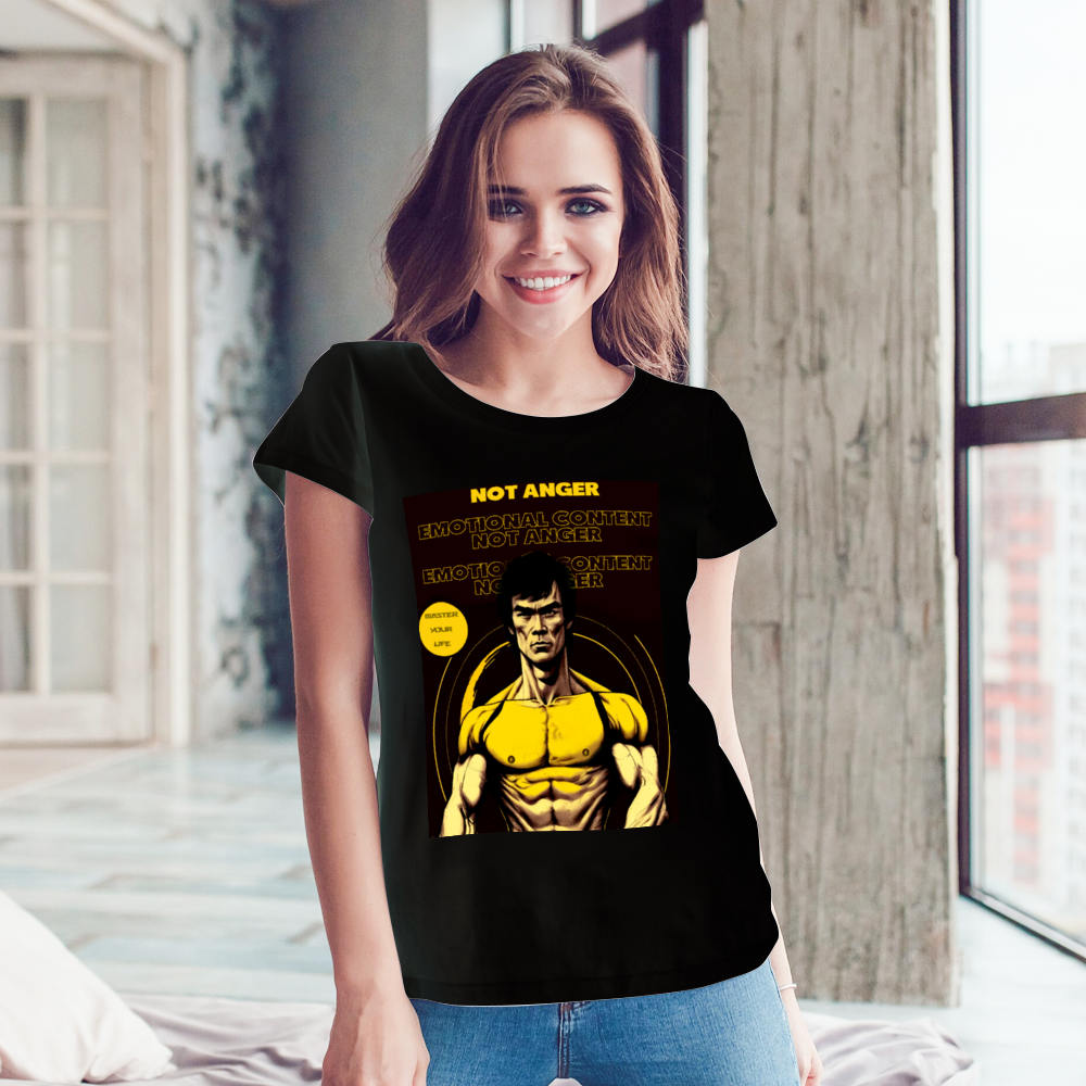 Emotional Content Not Anger Classic T-Shirt Front and Back Print
