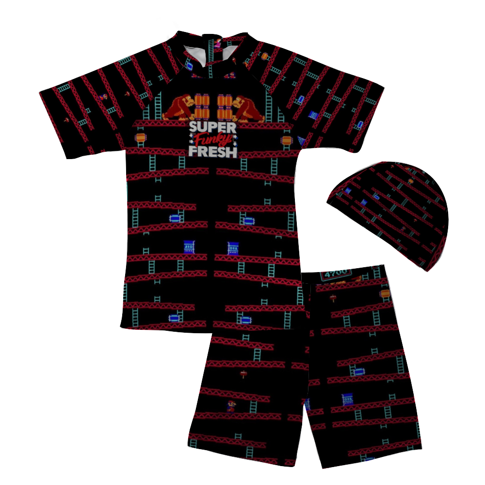 Kids Beach Shorts Three-Piece Swimwear