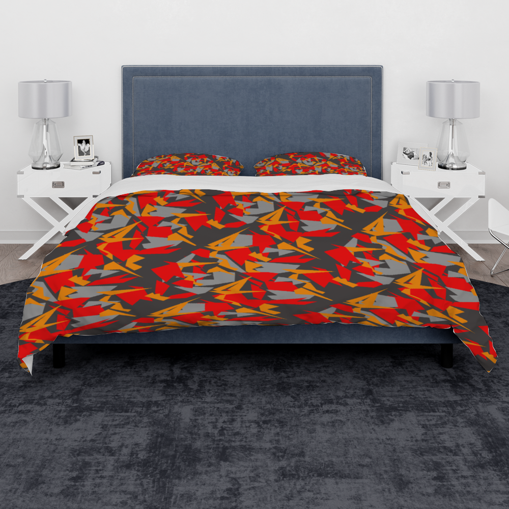 Super Funky Fresh Camo 3 Pieces King Size Bedding Cover Set 91" x 87" Pillowcases & Quilt Cover Can be Designed Separately