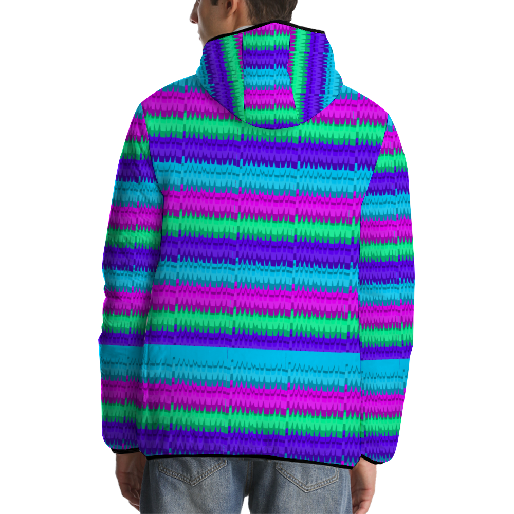 Pinata Power Blue Adult Windproof Hoodie Full-Zip Bubble Coats
