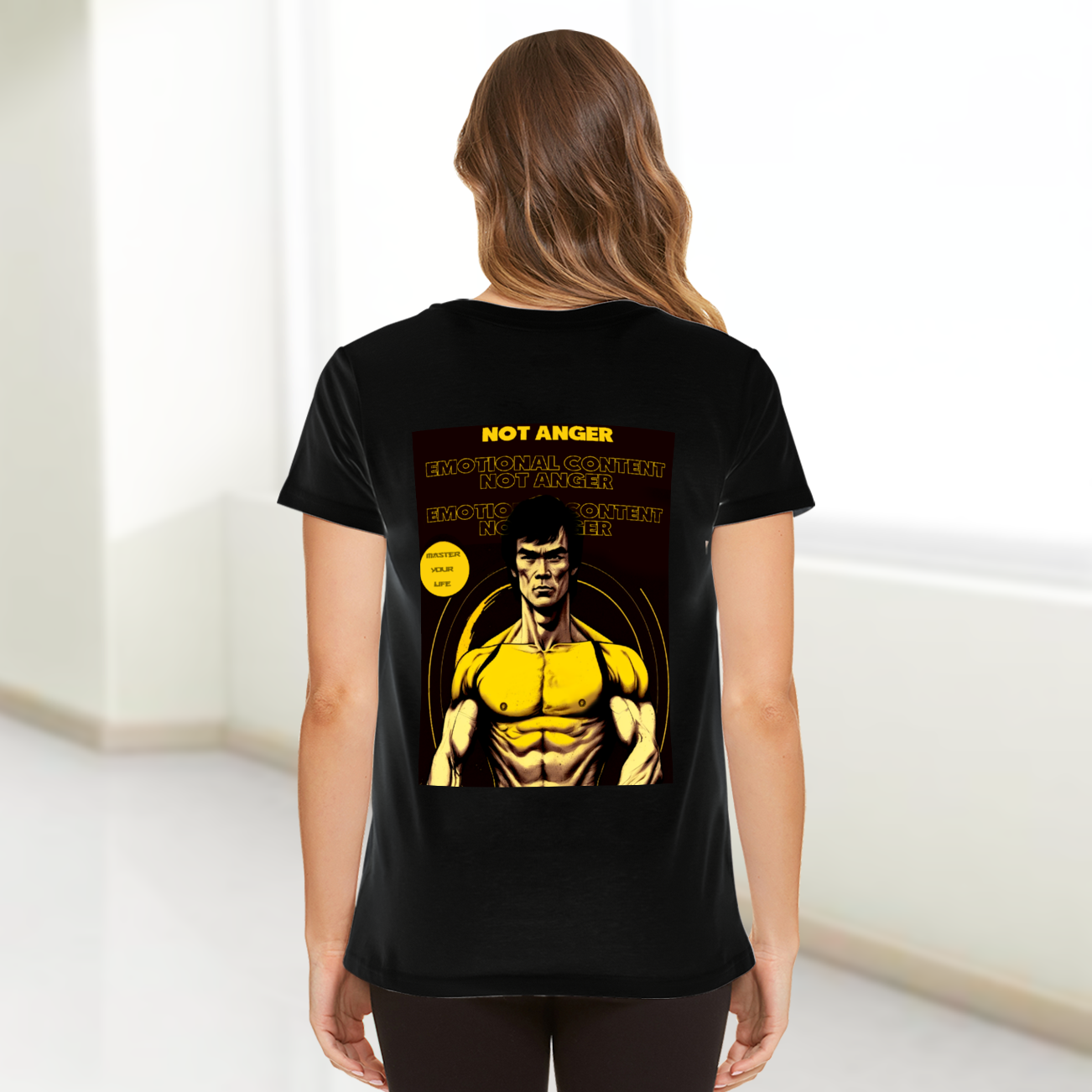 Emotional Content Not Anger Classic T-Shirt Front and Back Print