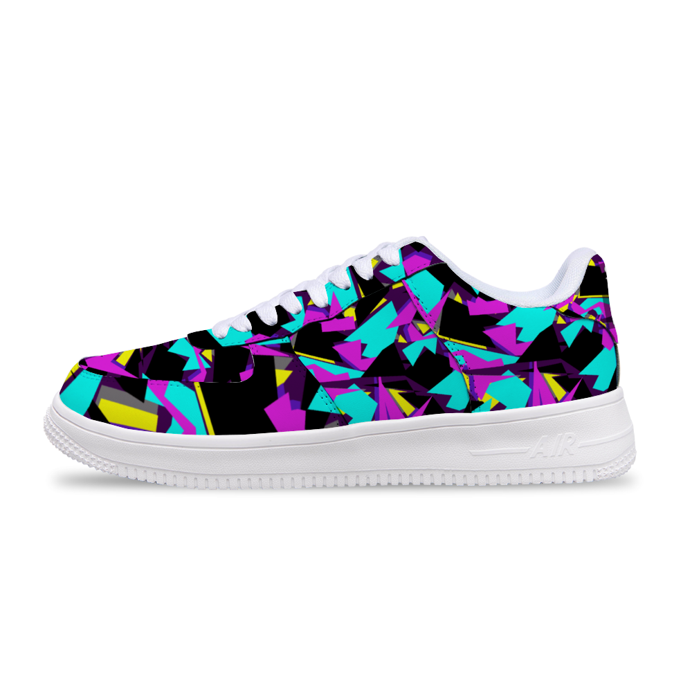 Super Funky Fresh Air Digital Camo Purple Unisex Sneakers