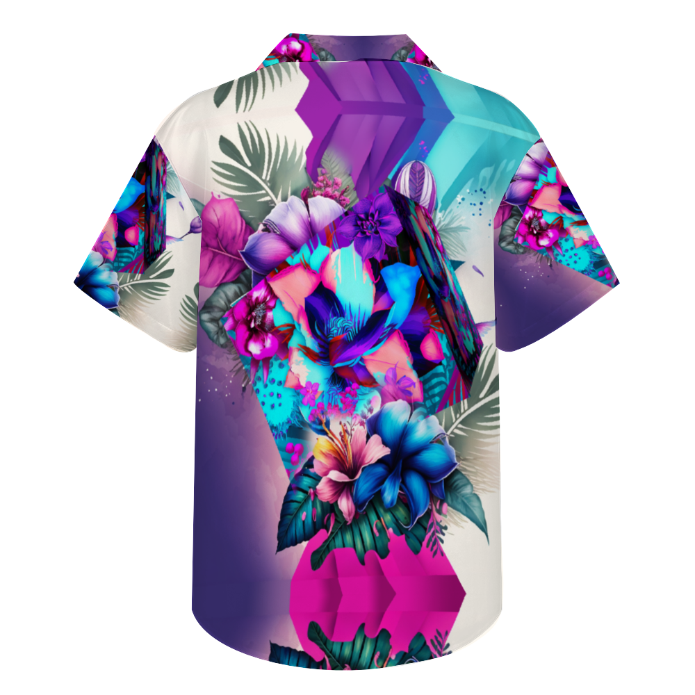 Cube of Flowers Men's Short Sleeve