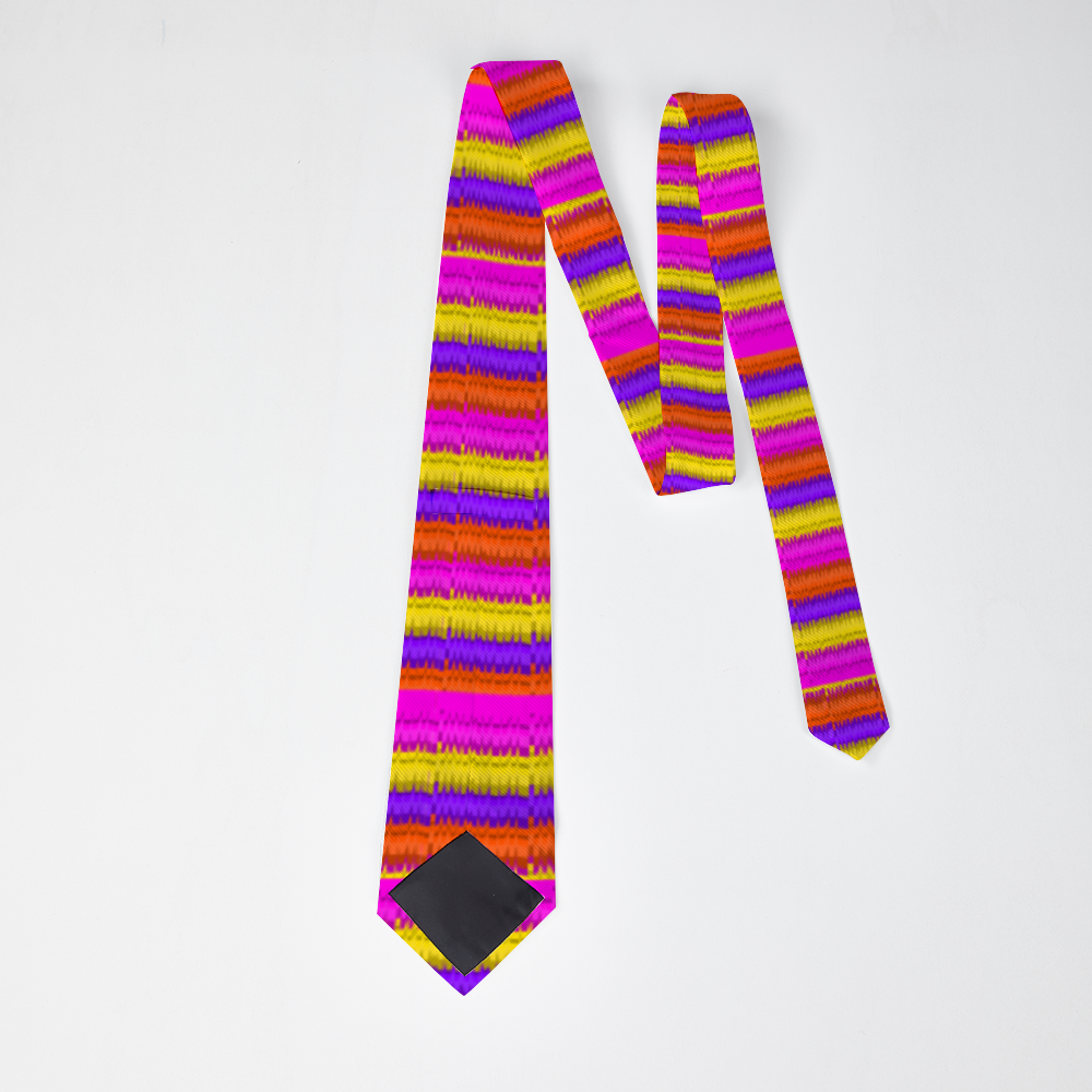 Pinata Tie (pink and yellow hues)