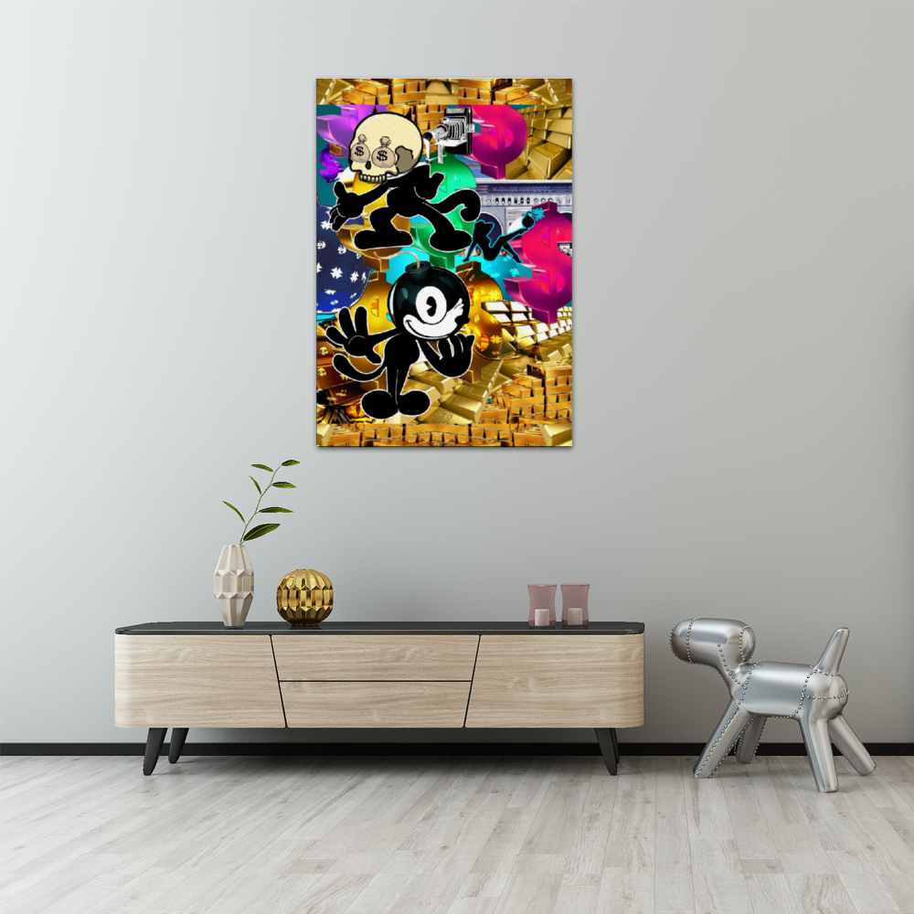 Double Trouble Framed Canvas Print 22" x 31"