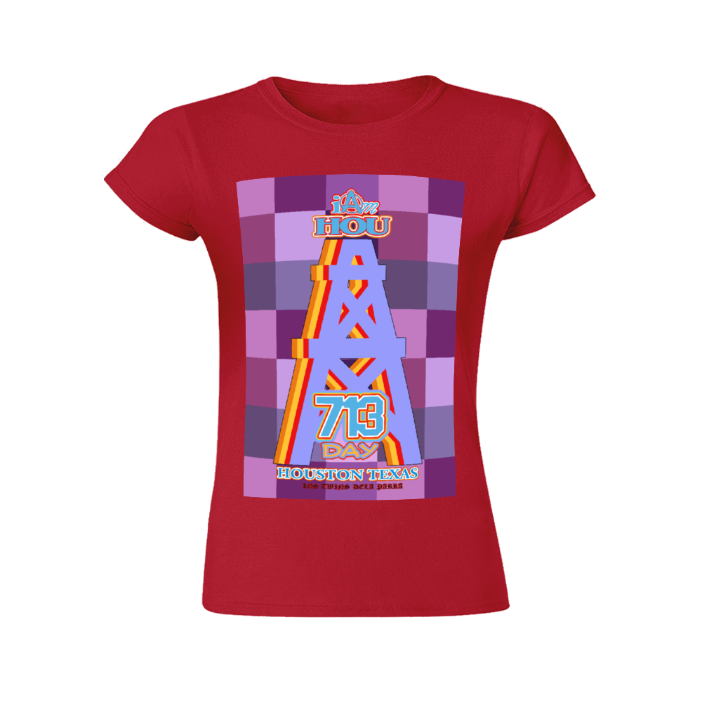 Womans Cut 713 Day Houston Tshirt