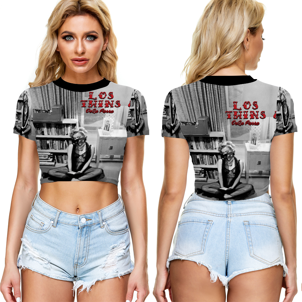 Maria Juana Monroe Sheer Tee Mesh Crop Top See Through