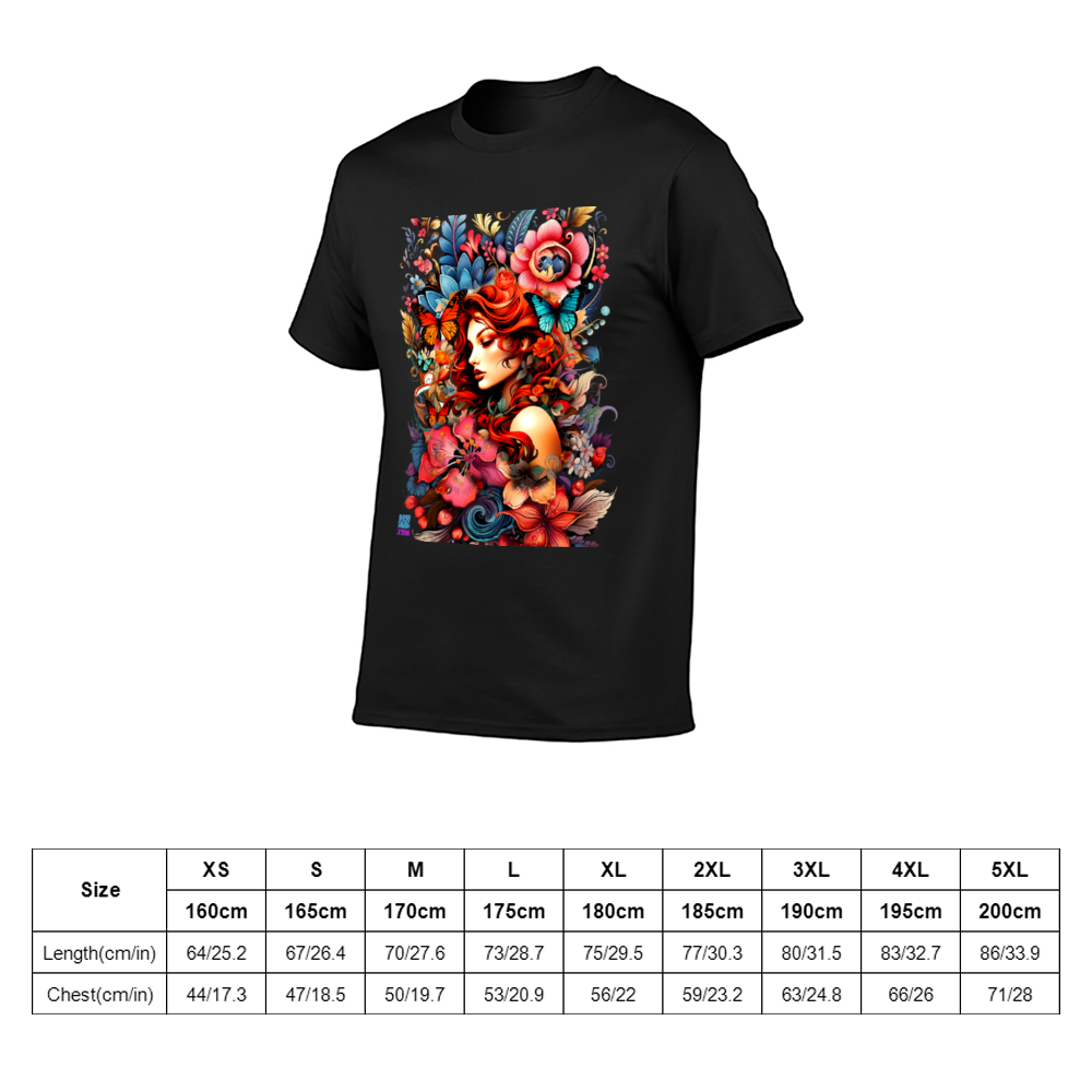 Flower Child Unisex Multi-color Classic T-Shirt DTG | Gildan 76000