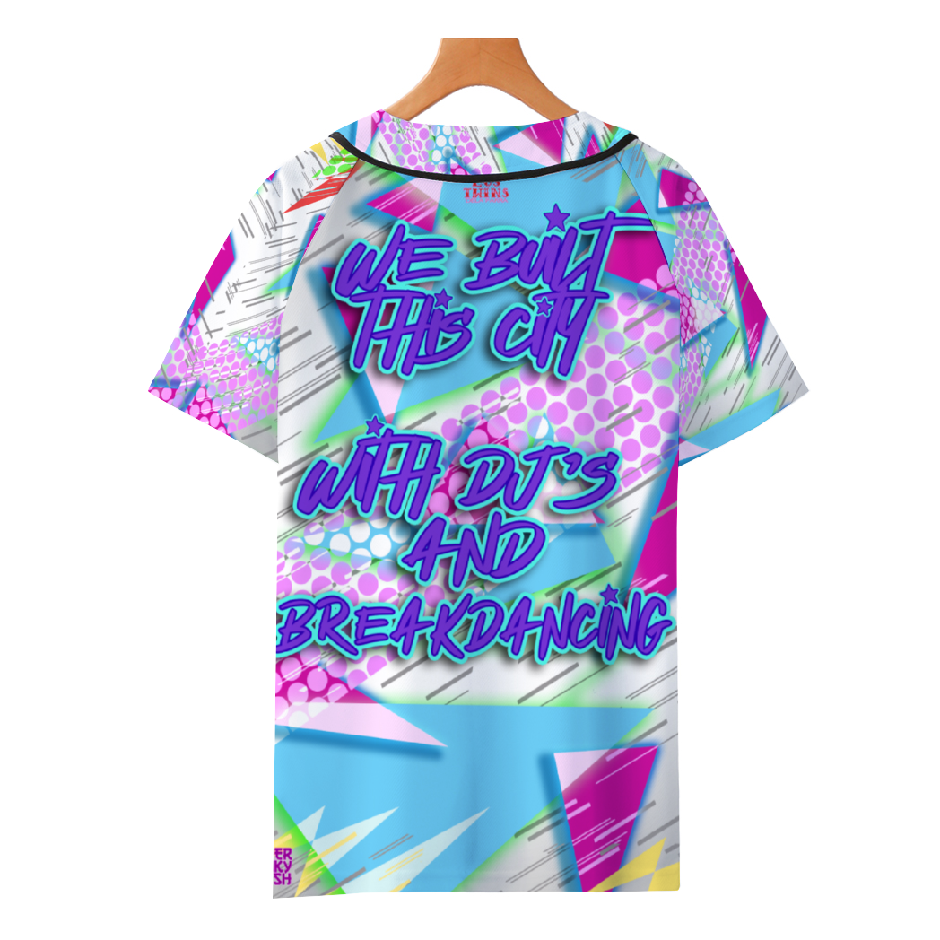 We Built This City Unisex All Over Print Baseball Jersey Sports Jersey