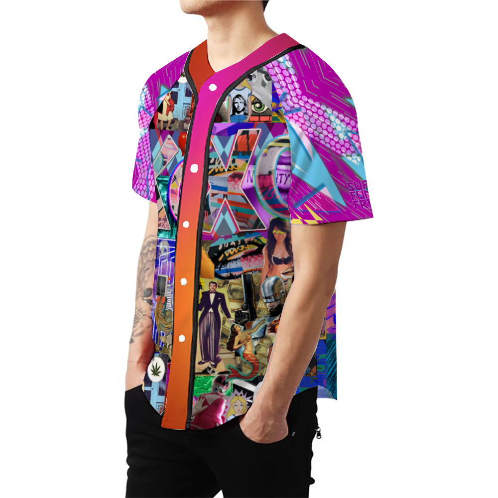 XOXO Unisex All Over Print Baseball Jersey Sports Jersey