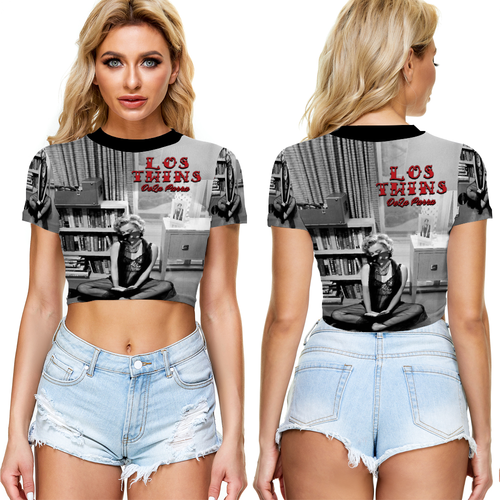 Maria Juana Monroe Sheer Tee Mesh Crop Top See Through