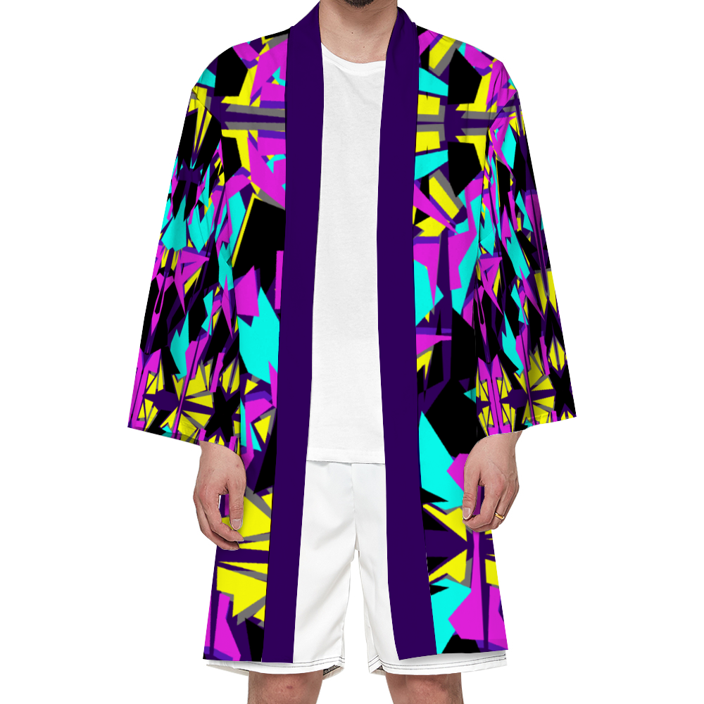 Digital Camo Haori Unisex All Over Print Haori Beach Kimono