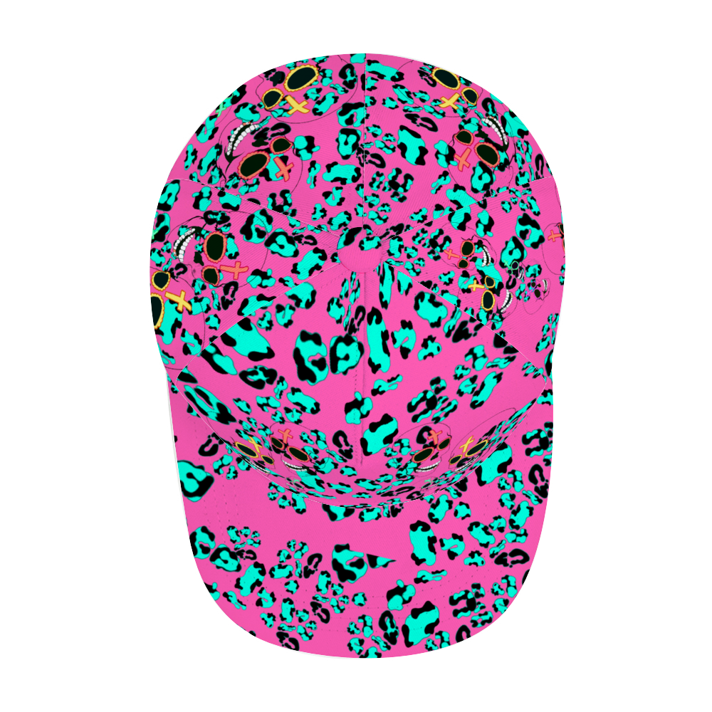 CHEETAH SKULSS Adjustable Curved Bill Baseball Hat