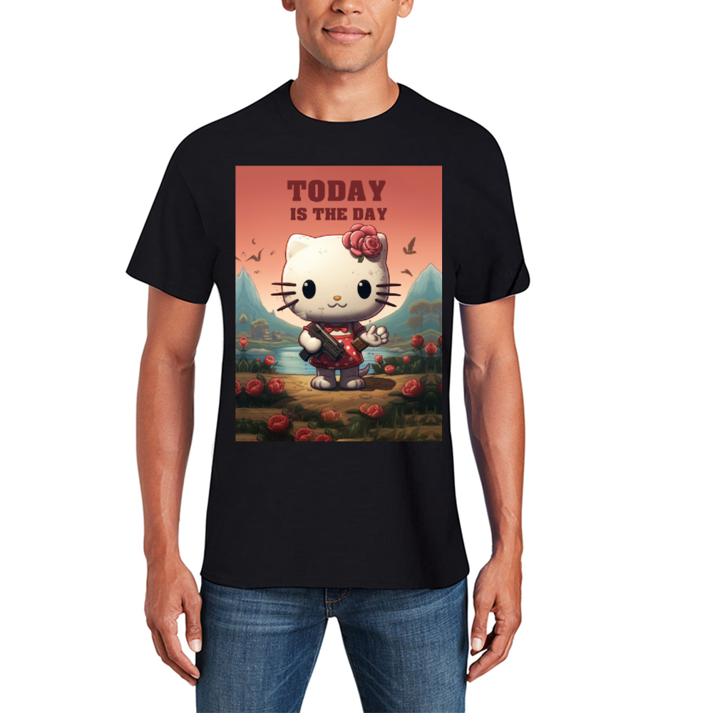 Todays the Day T-shirts Gildan 5000 Short Sleeve Casual Loose Shirts Tees