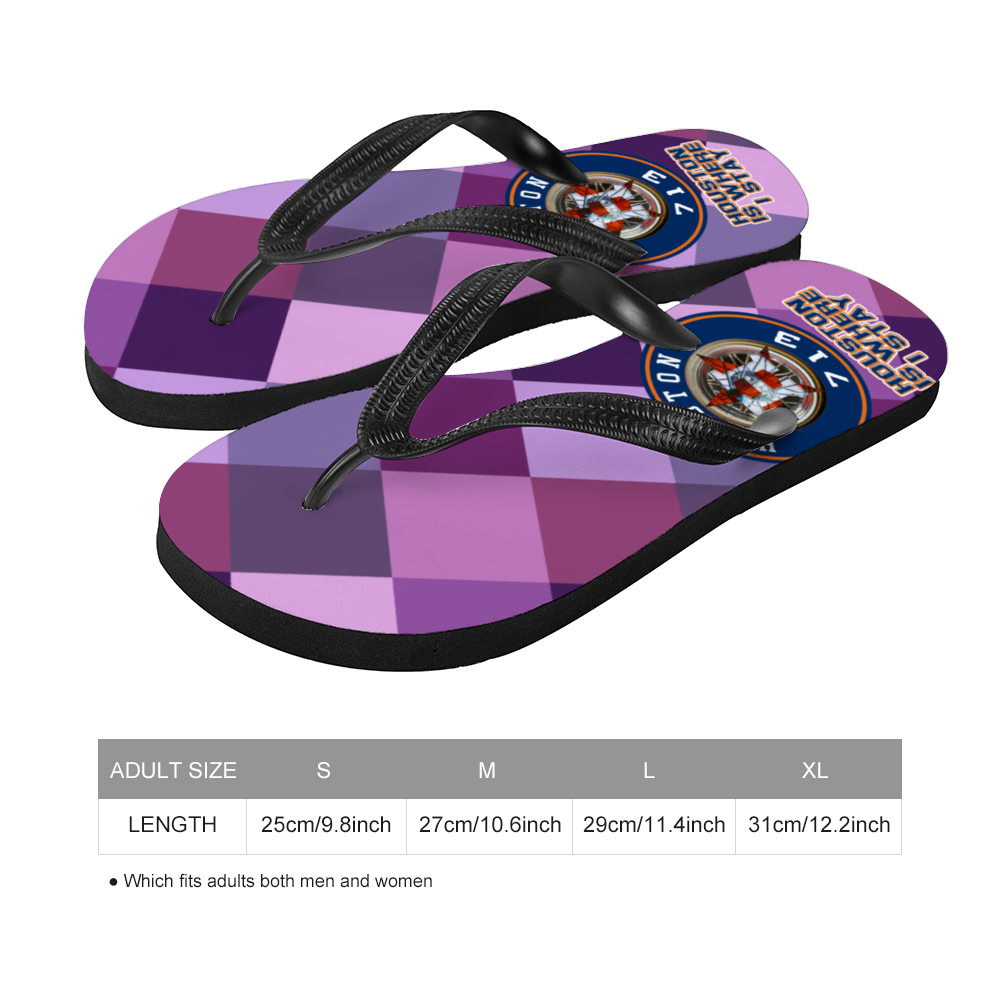 Houston Purp Adults' Flip Flops