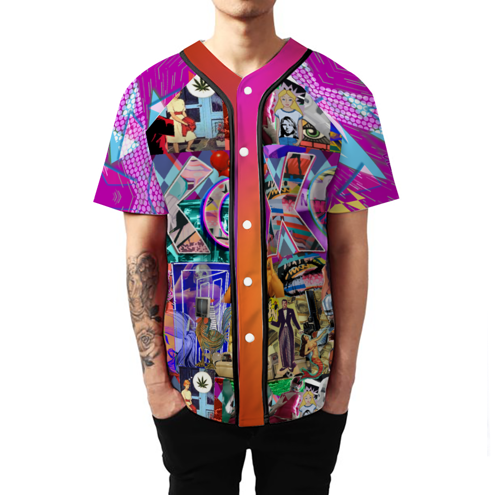 XOXO Unisex All Over Print Baseball Jersey Sports Jersey