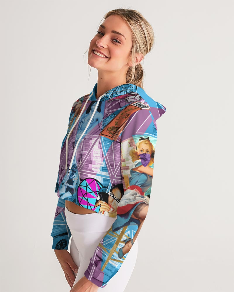 Las Mariajuanas Women's Cropped Hoodie