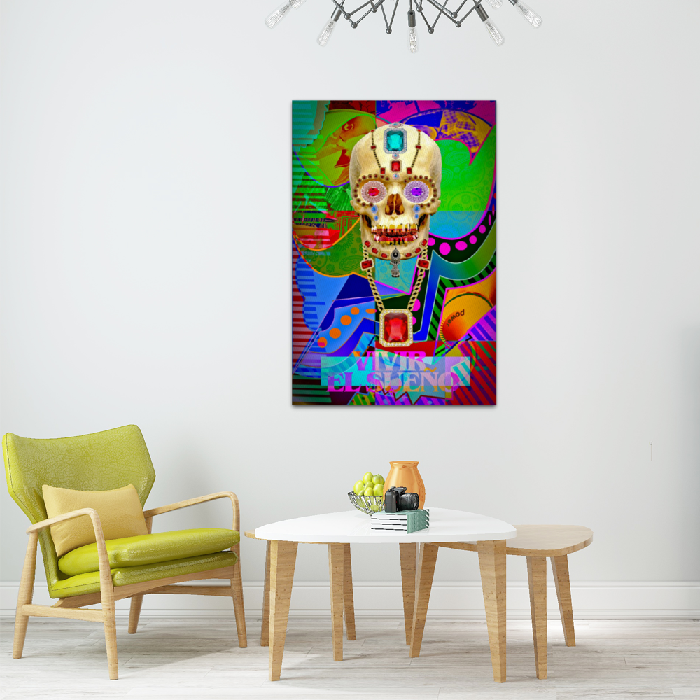 Vivir El Sueno Wooden Inner Framed Canvas Painting 20" x 30"
