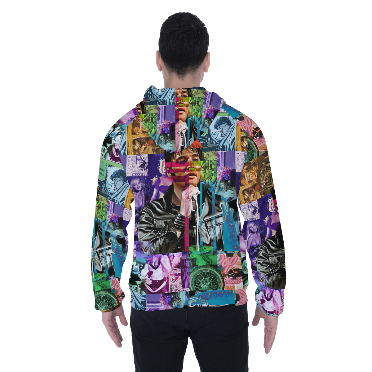 Viva La Vega Heavy Fleece Raglan Zip Up Hoodie With Pocket