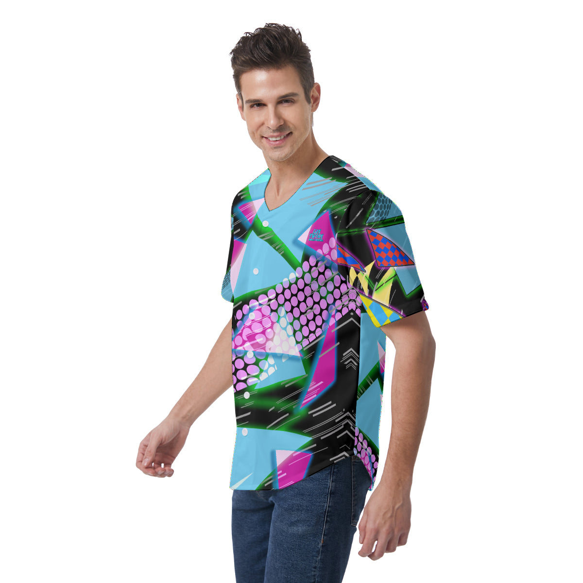 All-Over Print Men's Short Sleeve Baseball Jersey