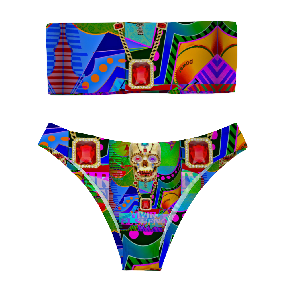 Vivir El Sueno Women's Bandeau Bikini 2-piece Swimsuit