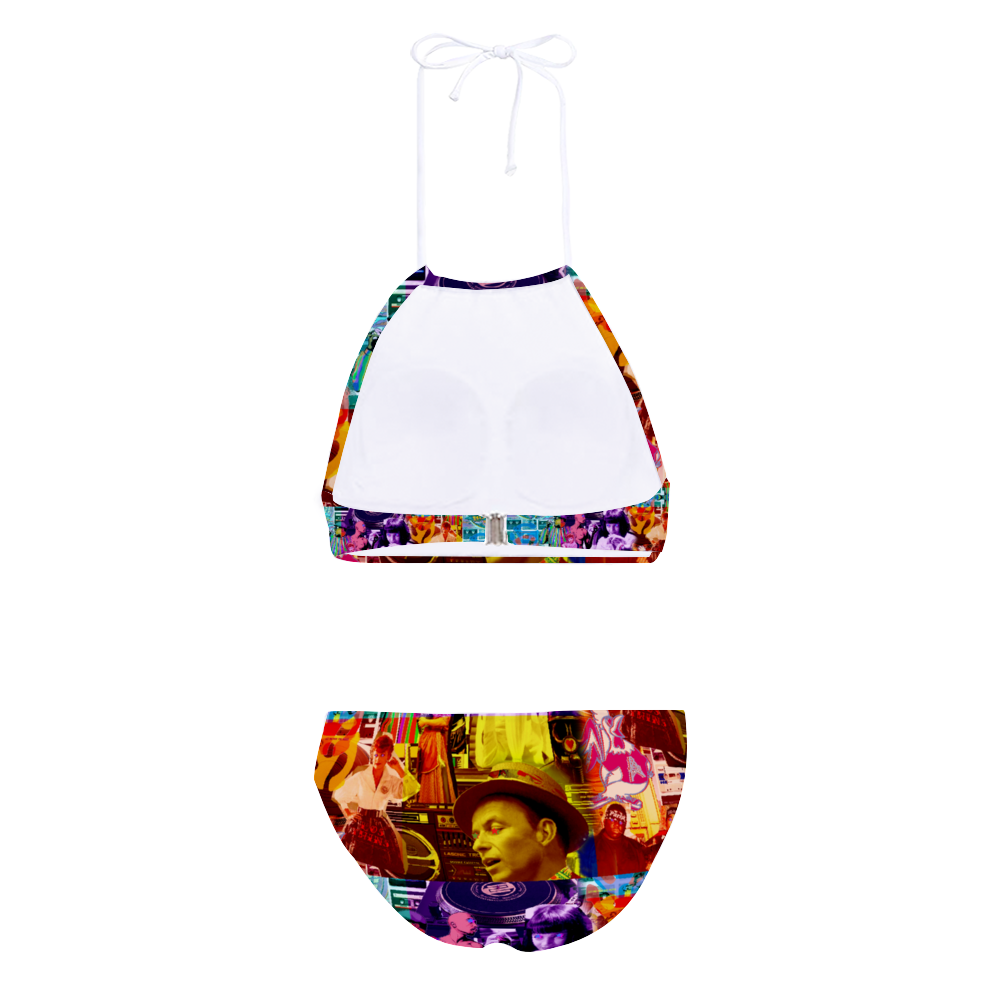 Gangsters Ball Women's Halterneck Split Swimsuit