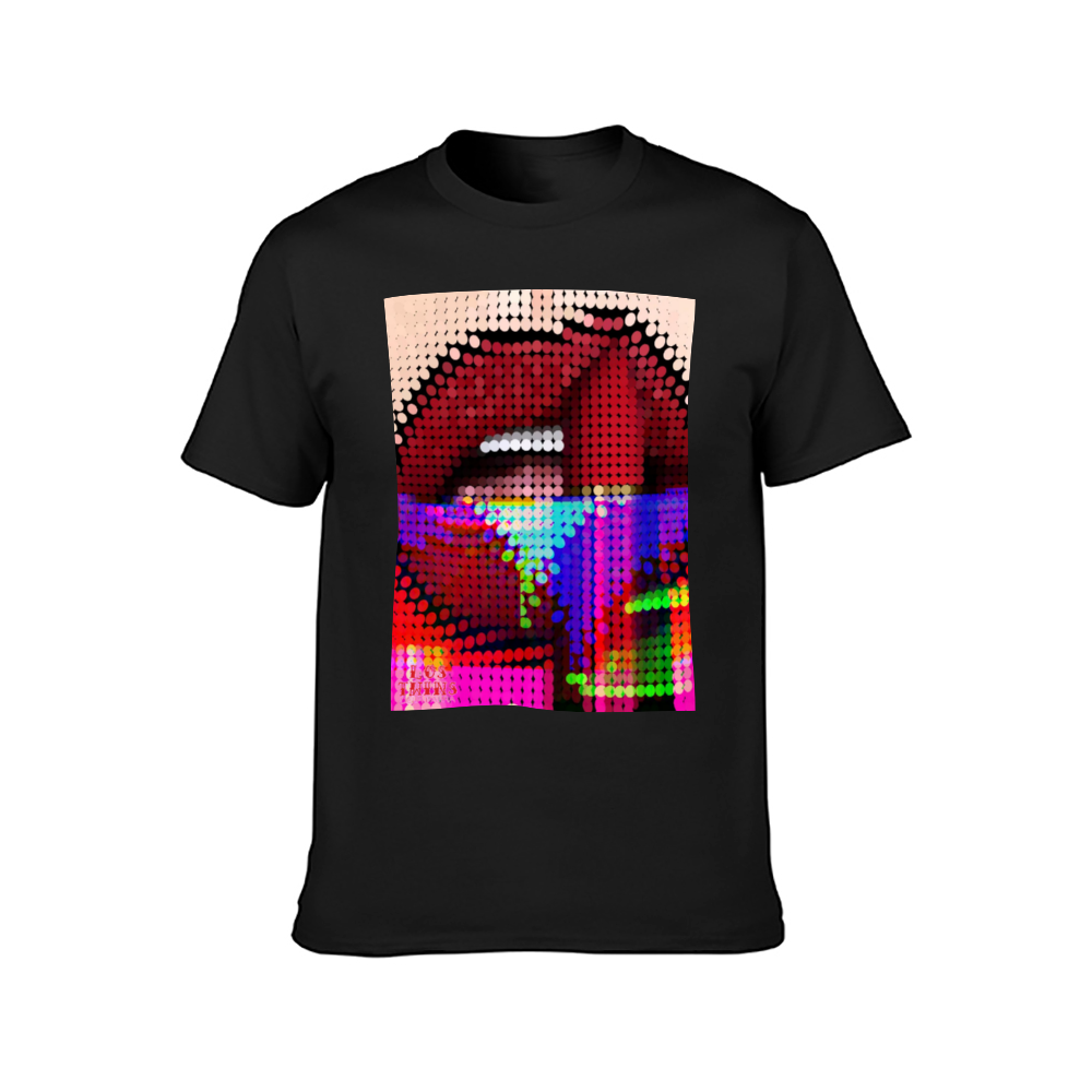 Digital Lipstick Multicolor T-Shirt DTG | Gildan HA00