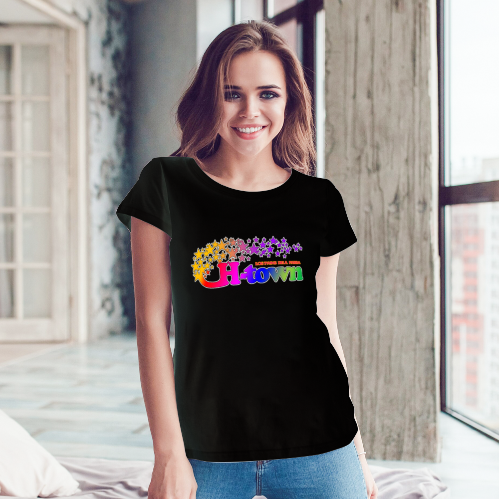 HTown Astroworld Dedication Shirts Unisex Multicolor T-Shirt DTG | Gildan HA00