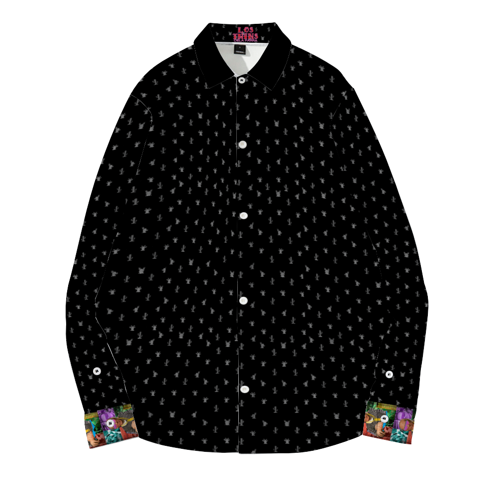 Cactus Black (Pablo DeLa Parra) Long Sleeves Shirt Unisex Custom Shirts