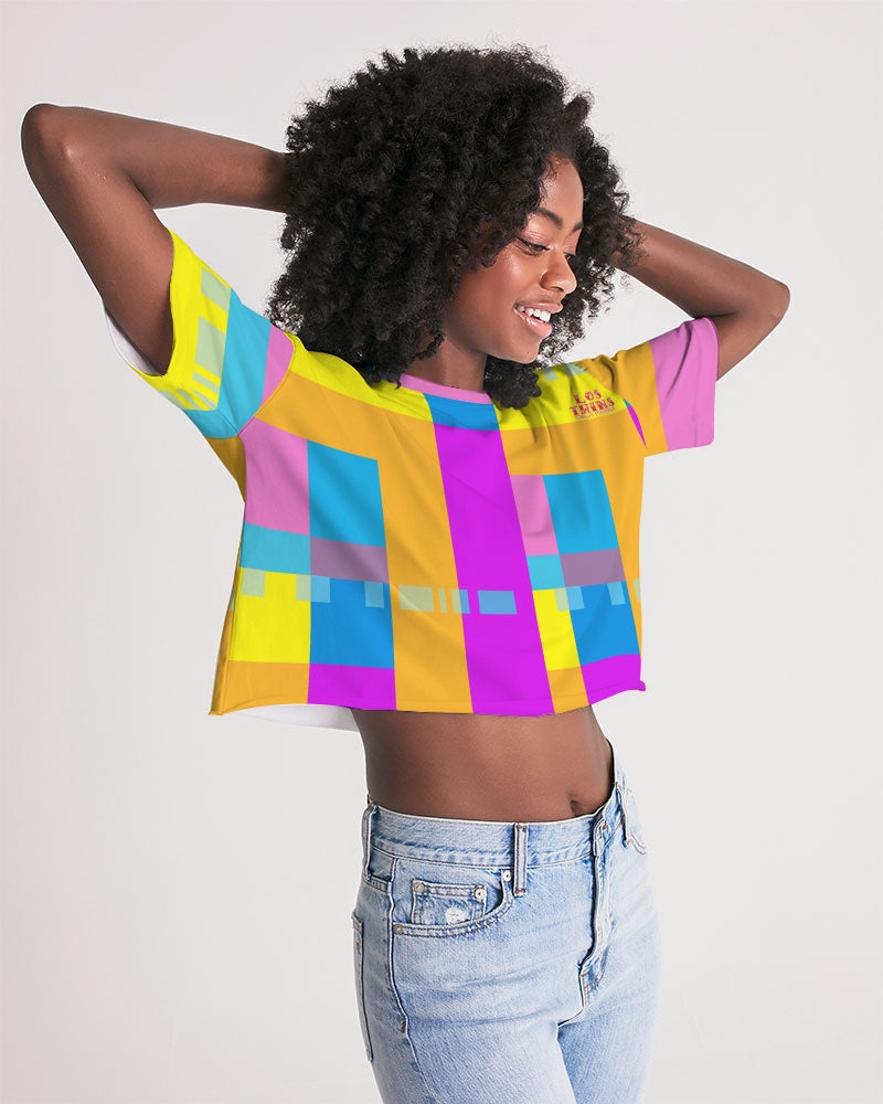Pink Sunset Women's Lounge Cropped Tee