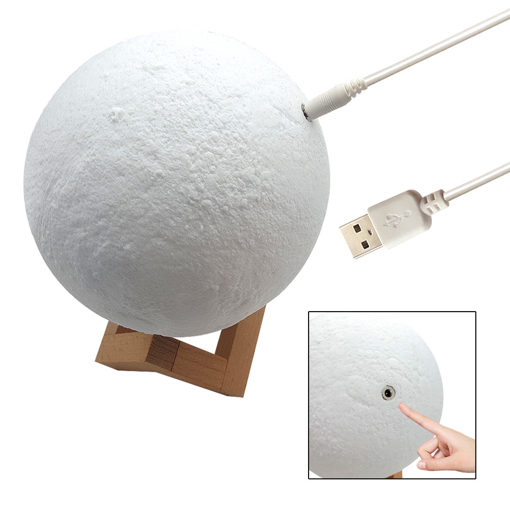 To The Moon Dual-Color 3D Printing Lunar Lamp