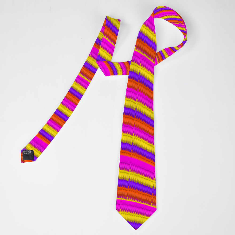 Pinata Tie (pink and yellow hues)